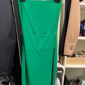 Revolve green strapless dress